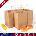 Factory Wholesale Kraft Paper Sandwich Bread Bags Shopping Packaging Bags
